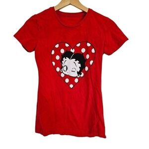 Betty Boop T‎ Shirt Size Small Red graphic